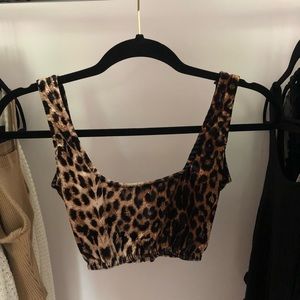 Cheetah Print Crop Top